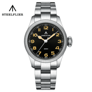 Reloj de cuarzo Steelflier VH31 con bisel de moneda tallada SF741