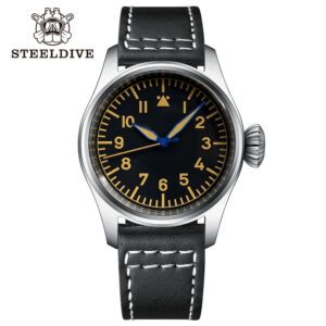 Reloj de piloto militar retro Steeldive SD1928A