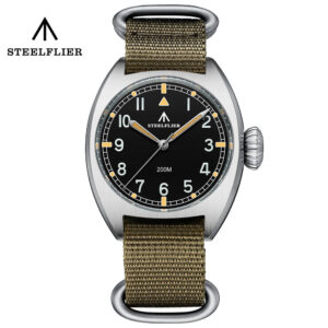 ★Ofertas de bienvenida★Reloj de campaña de cuarzo Steelflier SF745 del ejército británico W10