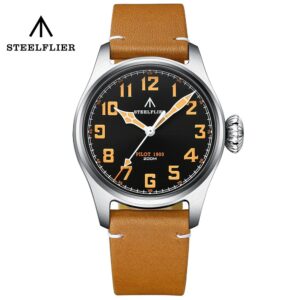 Reloj de piloto Steelflier VH31 de 39 mm con corona de cebolla SF740V