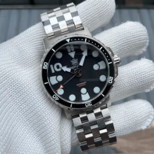 Reloj de buceo Steeldive SD1982 de gran tamaño, 46,5 mm, 25 000 m, sin fecha