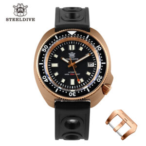 Reloj de buceo Steeldive SD1970S de bronce 6105 Turtle V2